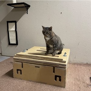 Đa chức năng Camper van đồ nội thất bằng gỗ DIY Điều chỉnh chiều cao cắm trại hộp lưu trữ với bảng - Product Image 5