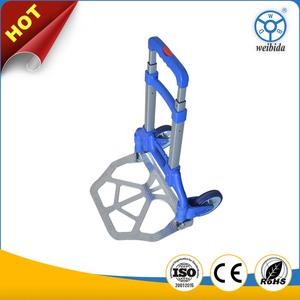Troli Lipat Teleskopik Plastik dan Stainless Steel Beroda untuk Belanja, Bagasi, Perjalanan, dan Transportasi Pribadi - Product Image 6