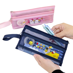 Nouveauté 2025, trousse à crayons rose mignonne pour filles et garçons, enfants, trousse de rangement pour l'école primaire - Product Image 1