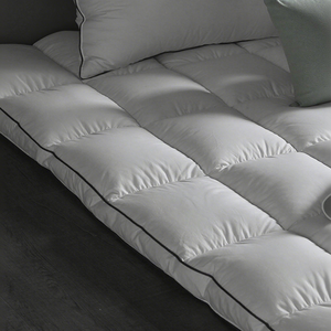 Cojín de colchón grueso de tamaño completo para hotel, almohada rellena de algodón y poliéster de microfibra, colchón de cama superior - Product Image 2