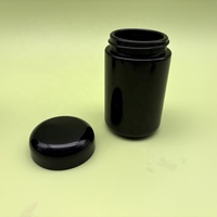 Pot en verre noir Mirone UV de 100 ml 7 g pour fleurs