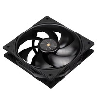 Ventilateur de boîtier d'ordinateur silencieux et équilibré Speedy 12 cm avec roulement fluide, 4 broches PWM, dissipateur thermique en plastique blanc mat