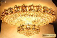 Gros moderne de luxe salon chambre chambre plafond crystal light lustre éclairage pendentif lustre