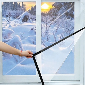 DIY Haute Transparent PEVA Balcon Fenêtres Imperméable Rideau Gazebo Imperméable Bâche Hiver Garder Au Chaud Coupe-Vent Écran - Product Image 1