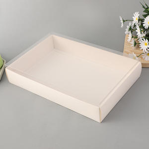 Fenêtre transparente personnalisée, boîte d'emballage carrée pour tarte aux fruits, tranche de dessert, friandise, chocolat, boîte de papier <span class=keywords><strong>suisse</strong></span> - Product Image 4