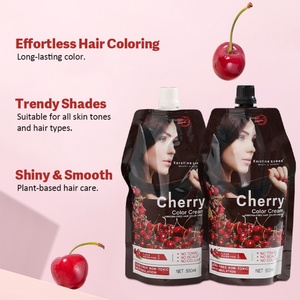 Crema de Coloración Capilar Negra Orgánica, Productos Profesionales para Salón, Tinte Permanente para el Cabello con Bajo Contenido de Amoníaco y Etiqueta Privada - Product Image 2