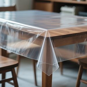 Super klare transparente PVC-Folie Wasserdichte blaue Basis Super klares transparentes PVC-Rollen material - Product Image 2