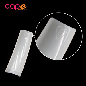 <span class=keywords><strong>Uñas</strong></span> postizas francesas <span class=keywords><strong>de</strong></span> <span class=keywords><strong>porcelana</strong></span> transparente, ultrafinas, pre-diseñadas con corazón, color blanco natural, las más vendidas transfronterizas. - Product Image 3