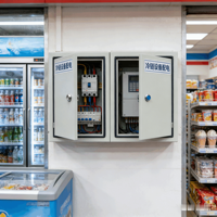 Boîtier de distribution électrique métallique extérieur étanche IP65 avec revêtement poudré, modèle personnalisé Ouyue A040, grande taille 300x400x200