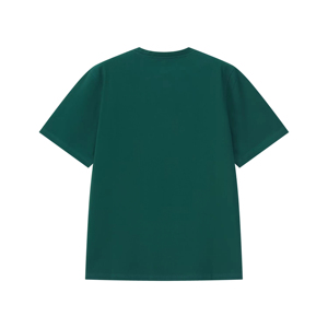 Ricmontex เสื้อยืดผู้ชายผ้าฝ้ายสีเขียวคอกลมแขนสั้นพอดีตัวลำลอง - Product Image 2