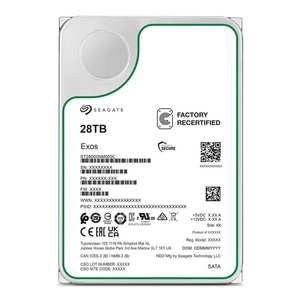 Восстановленный жесткий диск ST Exos X 28 ТБ ST28000NM000C 3.5 дюйма SATA 6 Гбит/с, внутренний, CMR, 7200 об/мин, кэш 512 МБ - Product Image 3