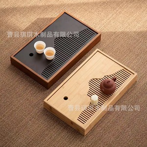 Chinese Style Solid Wood <b>Tea</b> <b>Tray</b> Rectangle Detachable With Water Storage For Dry Brewing - Product Image 4