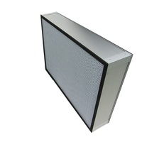 Filter Udara Hepa Bersertifikasi ISO 9001 SENBAO Efisiensi Tinggi H13 Deep-pleated untuk Penggunaan Cleanroom, Filter Kotak Fiberglass 0.3m