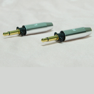 2 adet/çift Mini 3.5mm Mono fiş altın kaplama 1/8 "<span class=keywords><strong>Final</strong></span> SONOROUS IV VI <span class=keywords><strong>VIII</strong></span> X için 2 direkleri - Product Image 2