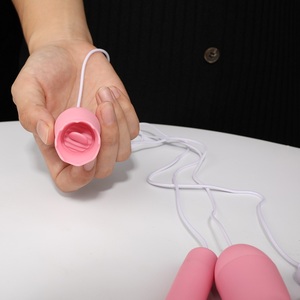 2021 balle vibrateur Silicone mignon sucer Rose saut oeuf Anal japonais sexe amour Egsex jouet amour oeufs d'amour - Product Image 2