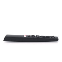 Télécommande OEM 2.4G 14 boutons noire avec commande vocale IR pour Smart TV et micro-projecteur, remplace la télécommande à code fixe, en matériau ABS