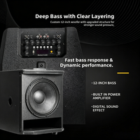 SODLK SK01 Altavoz Profesional de 1000W, Altavoz Inalámbrico de 12 Pulgadas, Sistema de Altavoces Activos para DJ y Escenarios