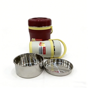 Juego <span class=keywords><strong>de</strong></span> Cazuelas Aisladas con Cuerpo Curvo Resistente, 3 Piezas, Olla Térmica con Asa, 3L 6L 12L, Contenedor <span class=keywords><strong>para</strong></span> Mantener la Comida Caliente, Ideal <span class=keywords><strong>para</strong></span> Picnic Familiar - Product Image 2