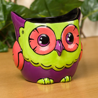 Petite jardinière en céramique biscuit personnalisée non peinte Petit pot parfait pour planter un cactus, un arrangement succulent coloré