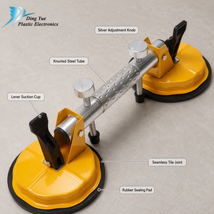 Giuntatore per Piastrelle Regolabile con Ventosa e Pompa Manuale a Doppia Leva per Stretture di Piastrelle e Lastre di Pietra - Ingrosso - Product Image 1