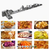 380V Aanpasbare Automatische Aardappelchips Productielijn met Continue Friteuse en Kruidensysteem voor de Productie van Snacks