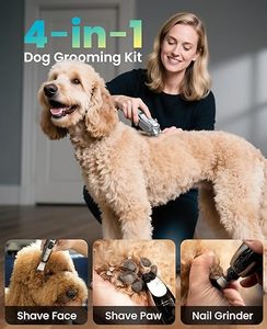 Cortadora de Pelo para Perros para Pelajes Gruesos/Abundantes, Kit de Aseo para Perros 4 en 1 de Bajo Ruido con Cuchilla de Acero Inoxidable - Product Image 3