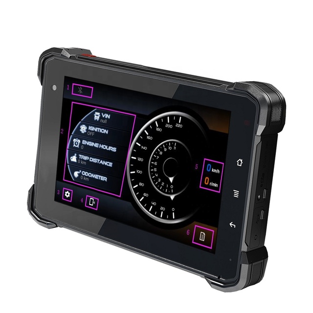 VT-7 Pro 7 Inch Android IP67 Tablet MDT Embedded Car GPS Tracker Qualcomm Processor 2GB CAN Bus 4G NFC Rugged CAN Bus GPS 4G NFC