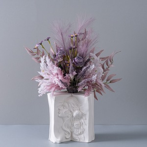 ช่อดอกไม้ประดิษฐ์ Shisheng สีม่วงชมพู สำหรับตกแต่งบ้าน งานแต่งงาน รุ่น CF01170A - Product Image 1