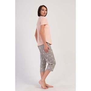Combinaison de nuit ovale à manches courtes et col rond pour femmes - Product Image 2
