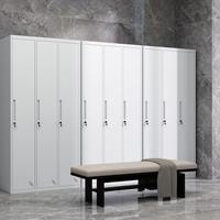 Casier de bureau en acier à 3 compartiments, armoire métallique pour vestiaire, meuble autoportant moderne pour appartement et maison, achat en gros