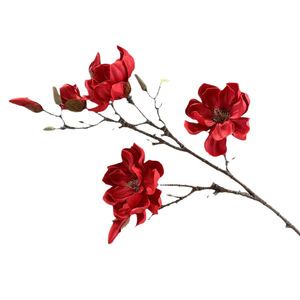 Plante artificielle décorative, bouquet <span class=keywords><strong>de</strong></span> magnolias pour la décoration <span class=keywords><strong>de</strong></span> bureau, <span class=keywords><strong>de</strong></span> jardin et <span class=keywords><strong>de</strong></span> la maison, fleur artificielle imitée personnalisable - Product Image 5