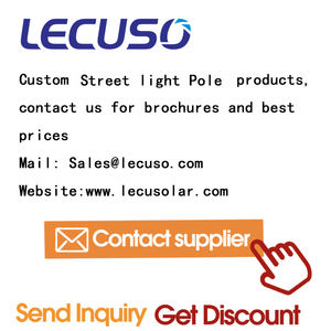 Poteau de lampe en acier galvanisé pliable de 8 m, luminaire d'éclairage public léger pour jardin ou place, prix du projecteur - Product Image 2