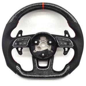 Volant de direction en carbone forgé à fond plat en gros pour <span class=keywords><strong>Audi</strong></span> MK7 GTI <span class=keywords><strong>RS</strong></span> Q8 B9 S6 2007 - Product Image 4