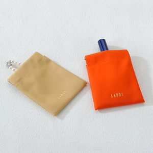 Nouveauté : Pochette de rangement en cuir PU rose avec logo personnalisé pour bijoux, portefeuille automatique, écouteurs et lunettes - Product Image 5