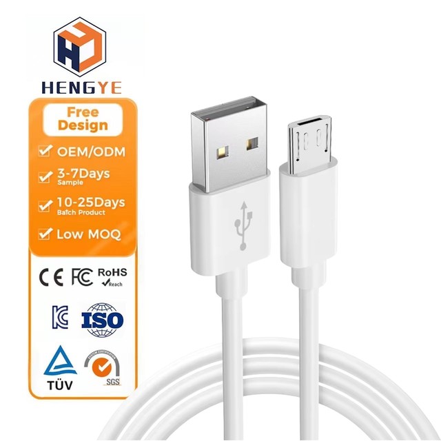 Eco Friendly Fast Charging Micro USB 3.0 Cable 1M-2M for Android Printer Mobile Phone with Pure Copper Conductor TPE/PVC Jacket