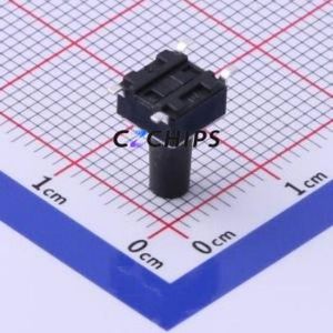TS-1002S-BR10516 Tactile Switch SMD-4P,6x6mm Switch Single Pole Single Throw Round Button 1.6N Vertical Mount - Product Image 2