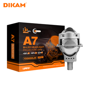 2024 nuovissima lente del proiettore a led a bulbo bi da 3 pollici lente blu 50w ad alta potenza luce per auto <span class=keywords><strong>h4</strong></span> h7 9005 prese 9005 - Product Image 2