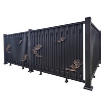 Panneaux de clôture murale en aluminium modernes anti-rouille pour la protection des balcons de villas et des espaces extérieurs