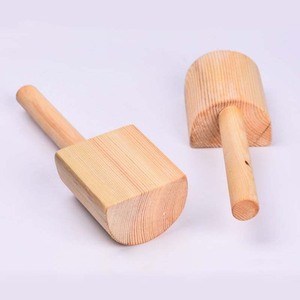 Piatto tronco di legno mazzuolo strumenti di appiattimento in ceramica legno Clapping Board Clapper argilla legno Paddle argilla - Product Image 1
