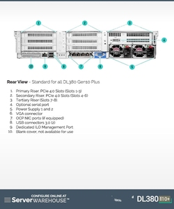 Dl380 gen10פלוס gen11 שרת מתלה 2u עם זיכרון Gb ddr4 & מעבד xeon כונן קשיח 1tb במלאי - Product Image 3