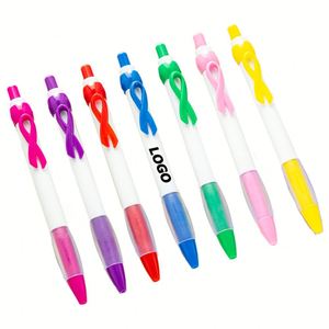 Stylo ruban personnalisé, encre noire - Autisme, Sida, Abus domestique, Santé mentale des enfants, Cadeau - Product Image 1