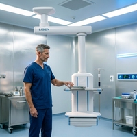 LISEN MX-DT04 Suspension médicale multifonction certifiée CE pour gaz, à fixation au plafond, pour équipement chirurgical en milieu hospitalier