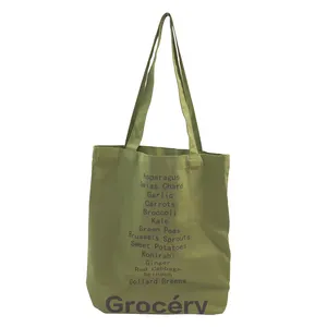 Custom Colorful Cotton Trendy Handbag Letter Printing Fashion Shopping Tote Bag Canvas Shoulder Bag For Girls Womens