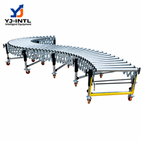Trasportatore a Rulli Telescopico di Alta Qualità, Velocità Regolabile, Design Mobile, Rulli in Acciaio, Compatibilità 380V/220V/110V per Container