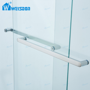 Weisdon precio barato con marco de aluminio cabina de ducha doble puerta de ducha de vidrio deslizante - Product Image 4