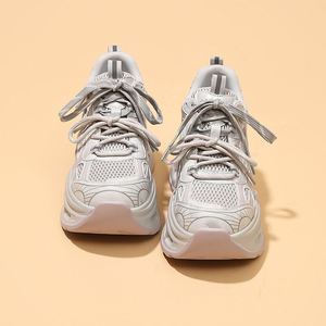 Baskets pour femmes Printemps-Été 2026 Nouvelle Collection Maille Respirante avec Talon Intégré de 8 cm Baskets Décontractées Polyvalentes pour Femmes - Product Image 4