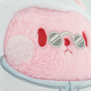 Dễ thương màu hồng mèo tròn plushies thiết kế độc đáo mềm đồ chơi nhồi bông cho tất cả các lứa tuổi pháp trứng sang trọng Gối búp bê cho ôm - Product Image 4