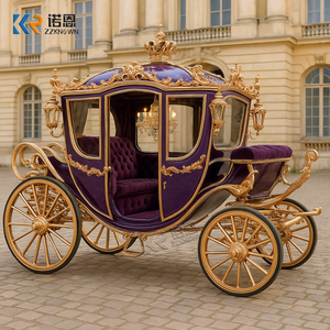Charrette royale historique pour le tourisme, <span class=keywords><strong>chariot</strong></span> royal doré, charrette royale classique - Product Image 5