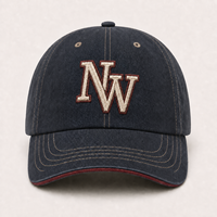 Gorra Unisex Personalizada al por Mayor, Estilo Vintage Lavado de 6 Paneles, con Logotipo Bordado en 3D, Tejido de Algodón Deportivo para Viajes y Actividades al Aire Libre