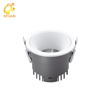 Spot LED encastré pour plafond, dimmable, pour projets hôteliers intérieurs, homologué CE ETL SAA, 7W-35W, rond